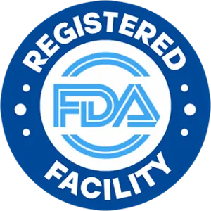 FDA approved facility certification logo