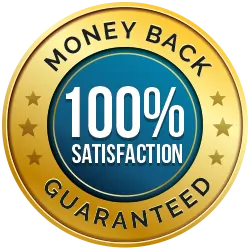 60 day 100 percent money back guarantee badge